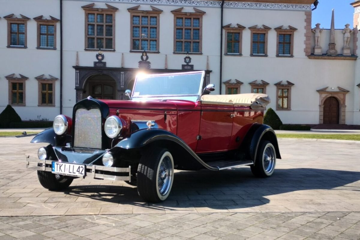 auto do ślubu kielce tło